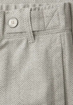 High Waist Pantalon à jambes larges avec détails de boutons