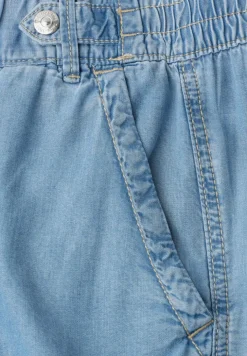 High Waist Pantalon à jambes larges avec détails de boutons