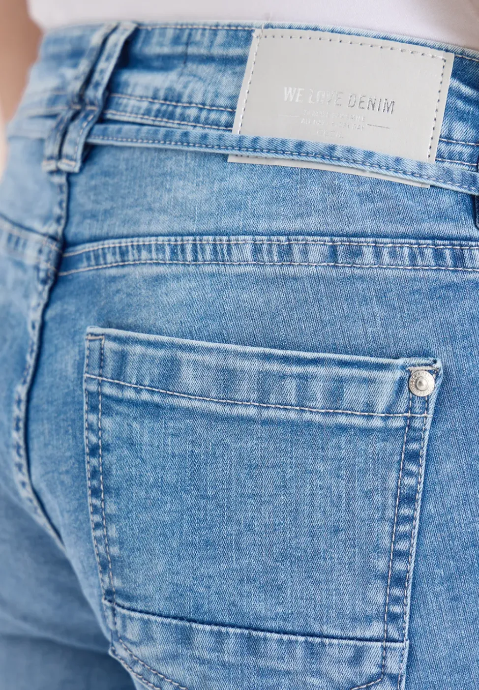 High Waist Straight Leg Jeans avec Loose Fit