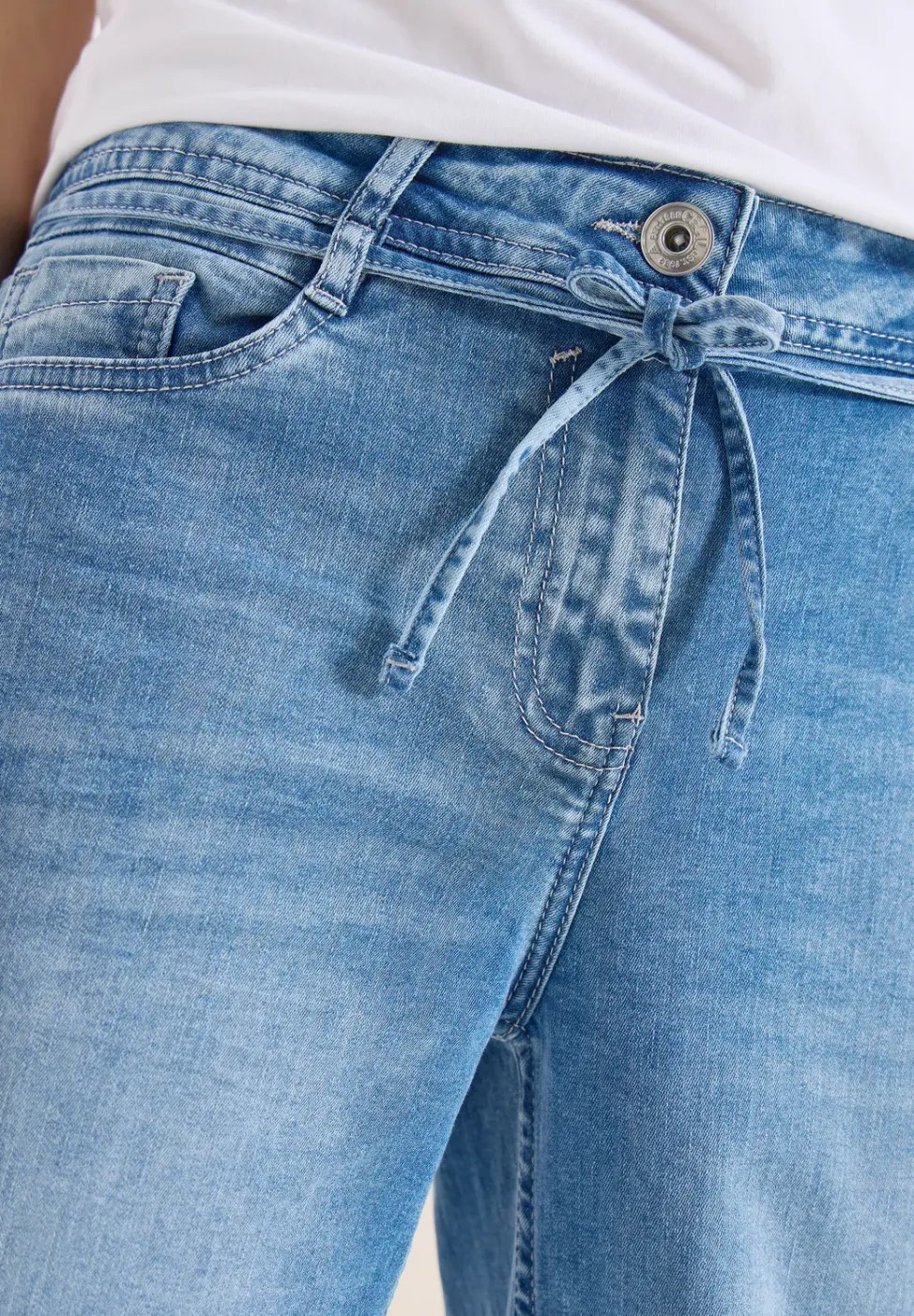 High Waist Straight Leg Jeans avec Loose Fit
