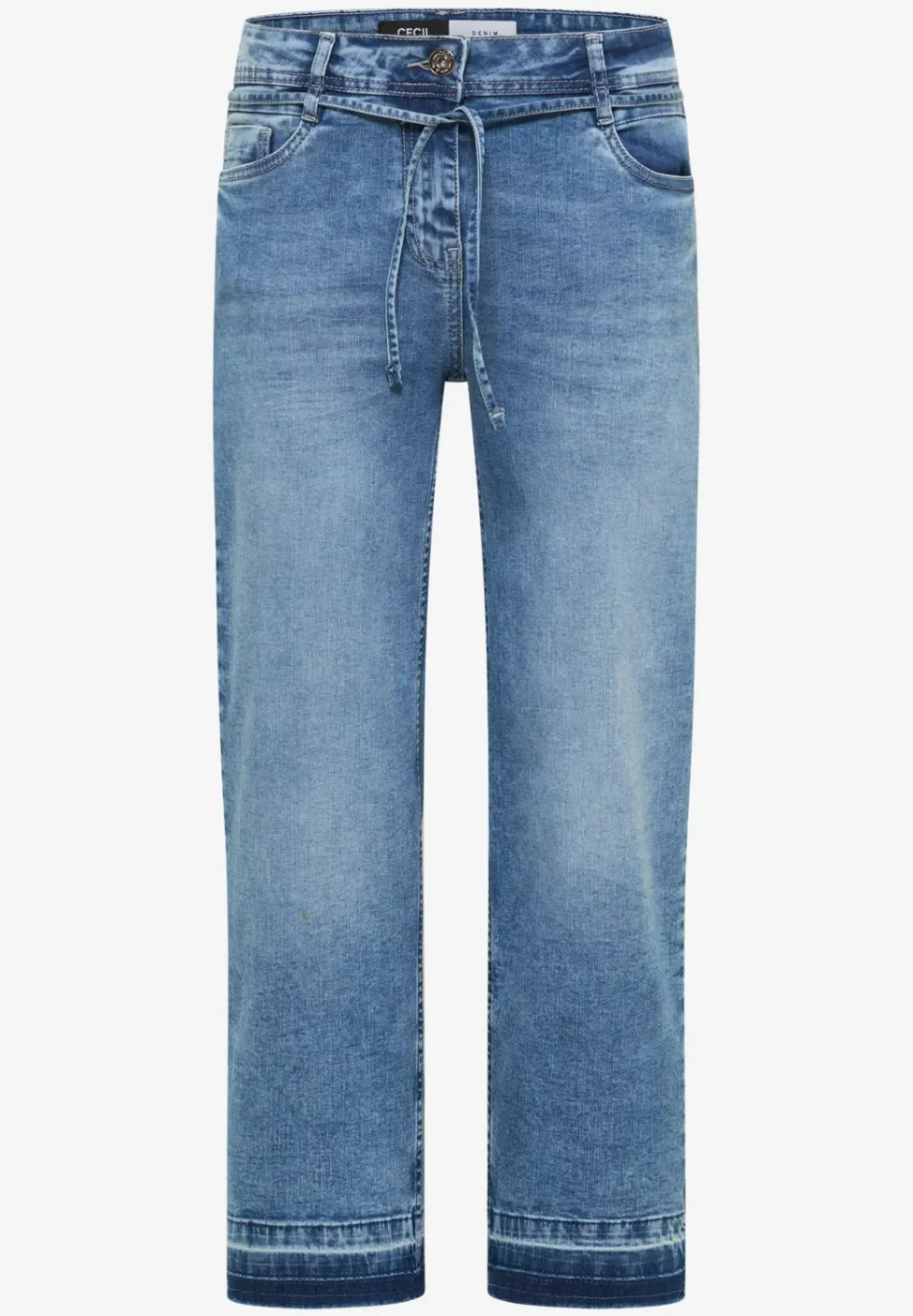 High Waist Straight Leg Jeans avec Loose Fit