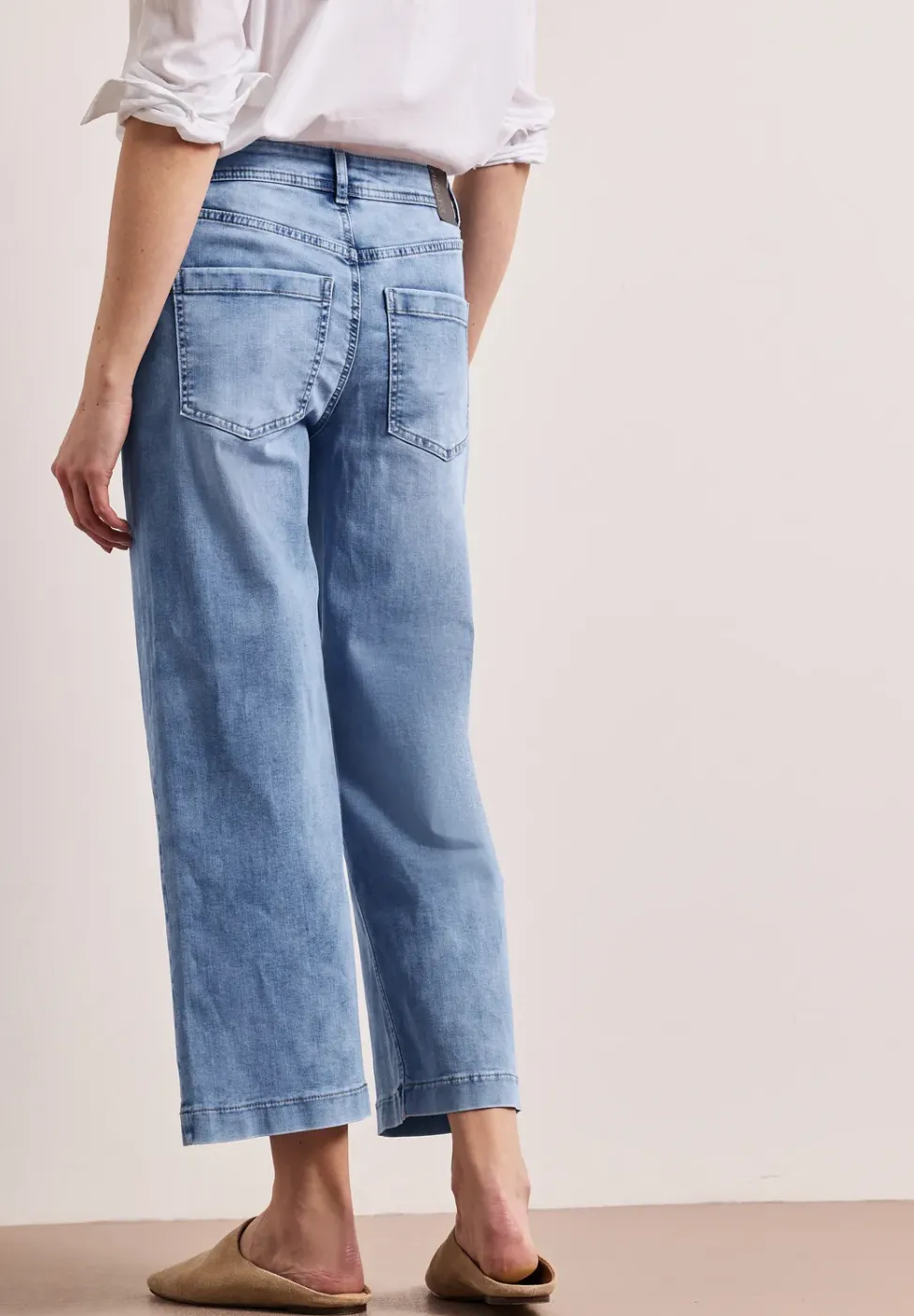 High Waist Wide Leg Jeans en Loose Fit