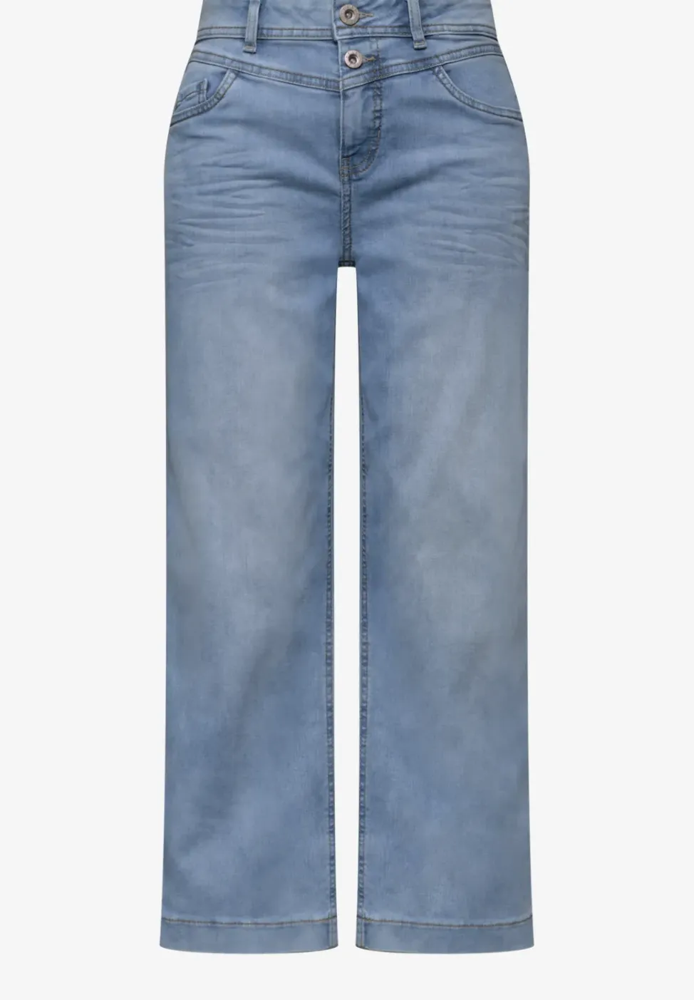 High Waist Wide Leg Jeans en Loose Fit