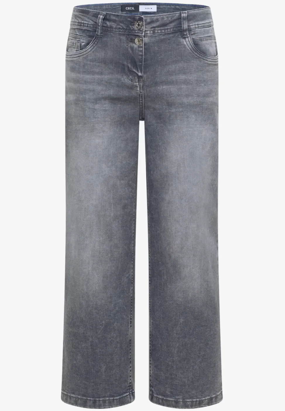 High Waist Wide Leg Jeans en Loose Fit