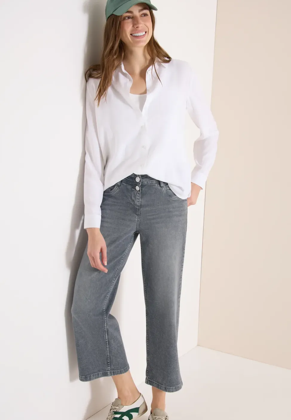 High Waist Wide Leg Jeans en Loose Fit