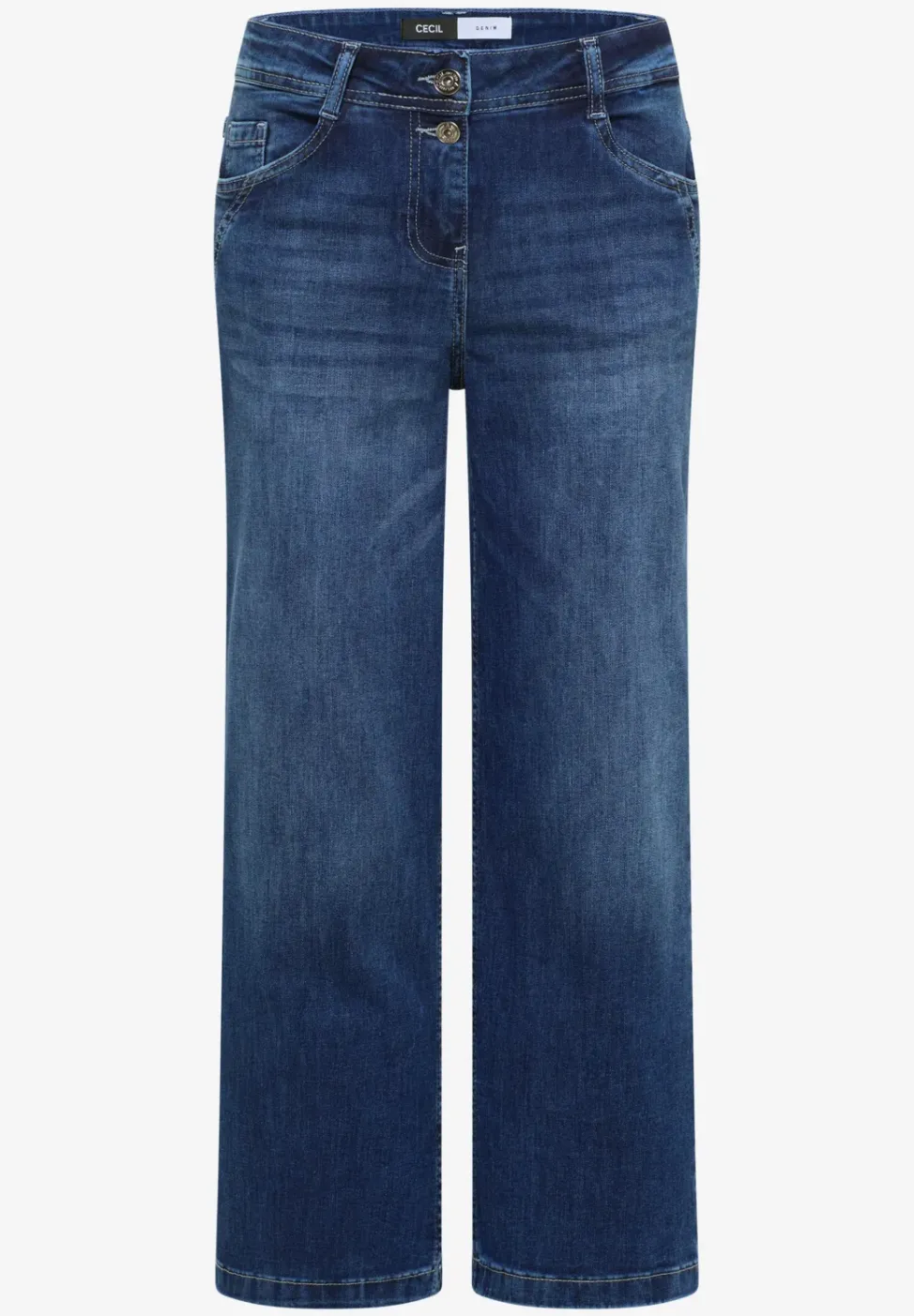 High Waist Wide Leg Jeans en Loose Fit
