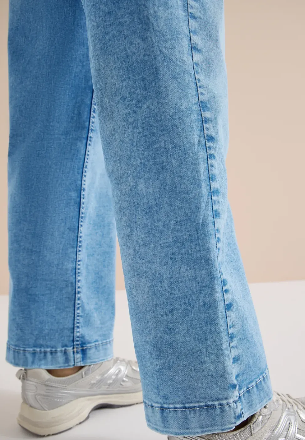 High Waist Wide Leg Jeans en Loose Fit