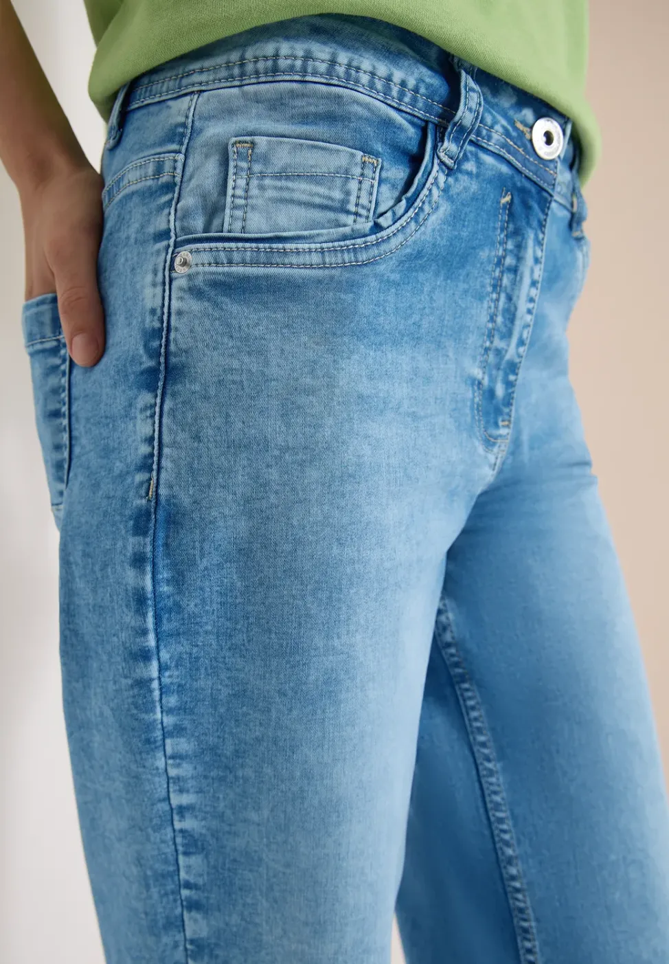 High Waist Wide Leg Jeans en Loose Fit