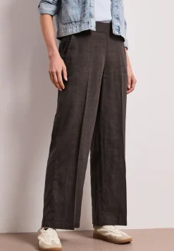 High Waist Wide Leg Pantalon en lin