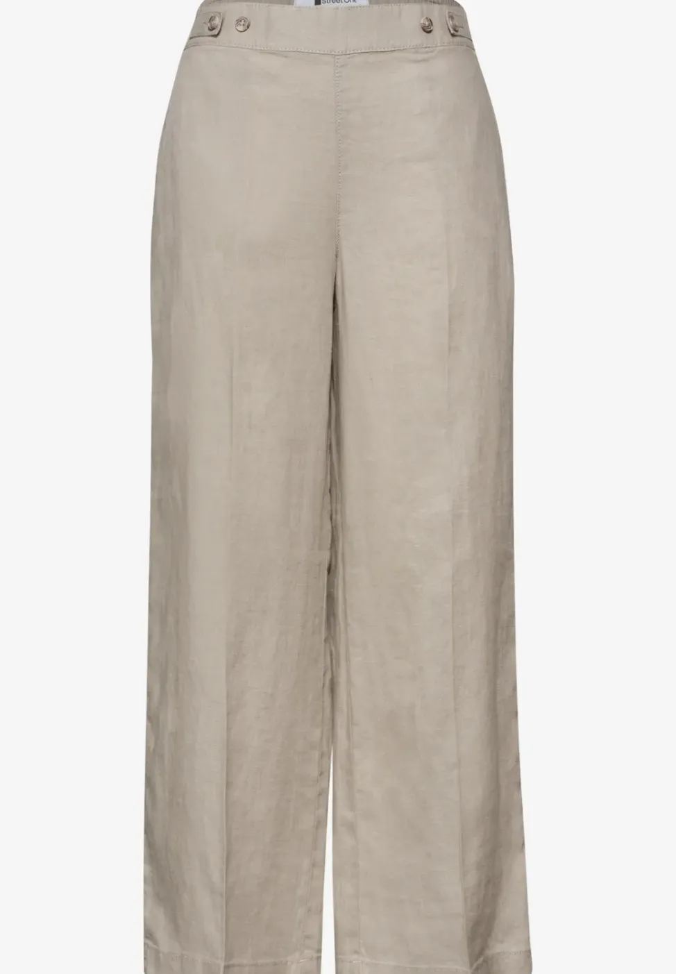 High Waist Wide Leg Pantalon en lin