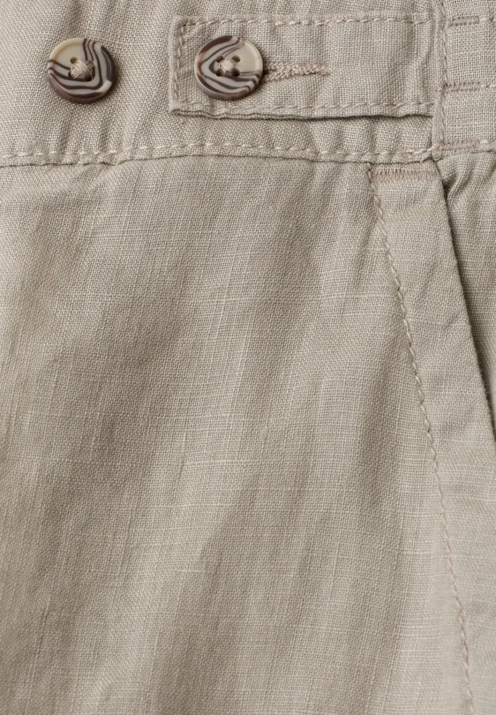 High Waist Wide Leg Pantalon en lin