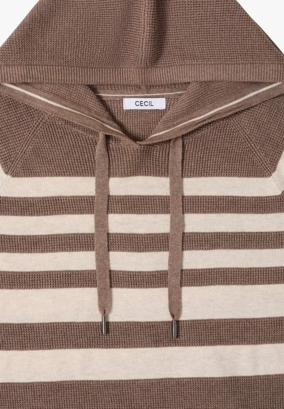 Hoodie à rayures structurées