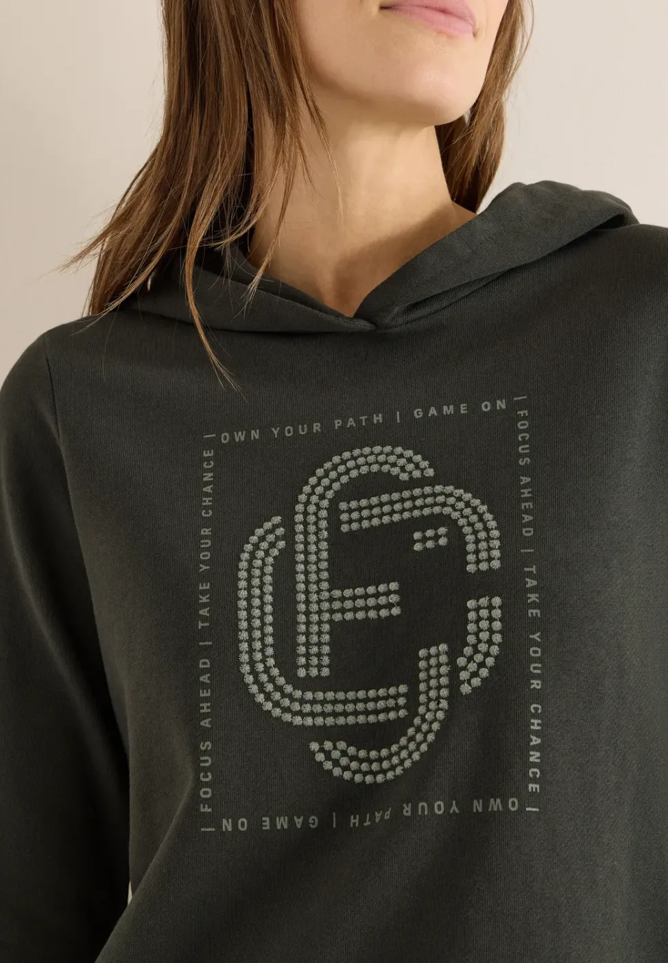 Hoodie avec pierres précieuses