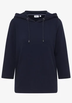 Hoodie shirt en structure côtelée
