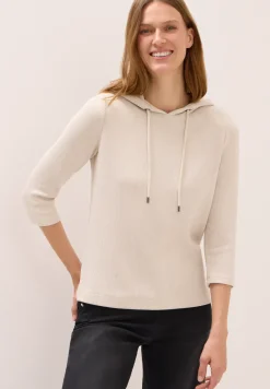 Hoodie shirt en structure côtelée