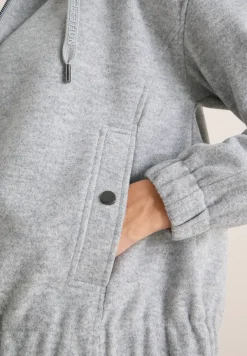 Hoodie Blouson en aspect laine