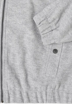 Hoodie Blouson en aspect laine