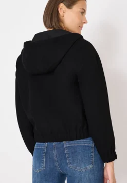 Hoodie Blouson en aspect laine