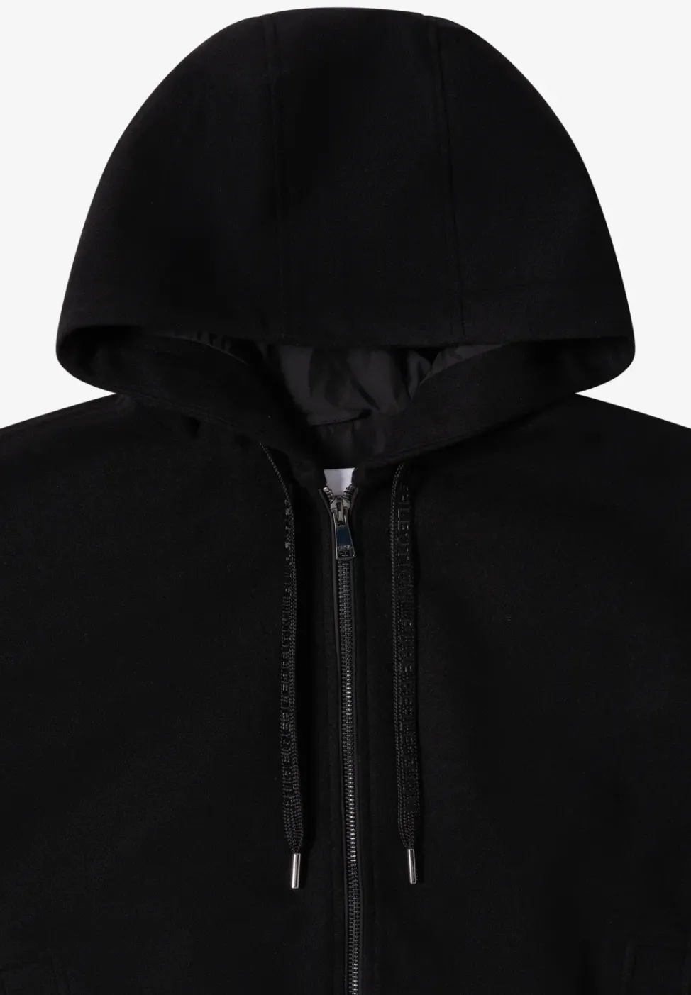 Hoodie Blouson en aspect laine