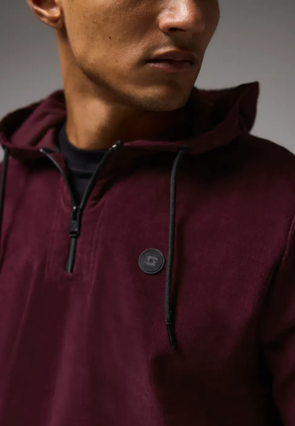 Hoodie en velours côtelé