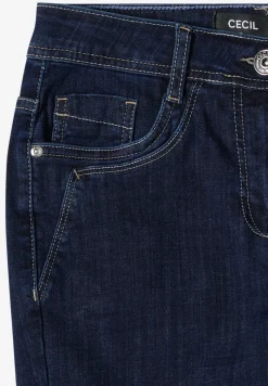 Jean droit taille mi-haute coupe casual