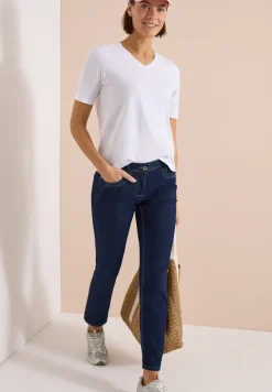 Jean droit taille mi-haute coupe casual