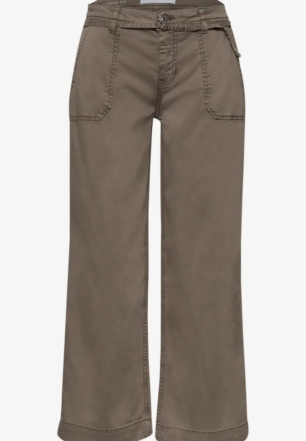 Jeans ample avec ceinture décorative