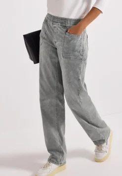 Jeans avec taille élastique