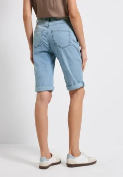 Jeans bermuda bleaché