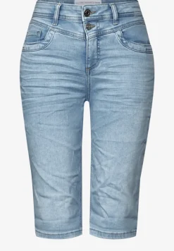 Jeans bermuda bleaché