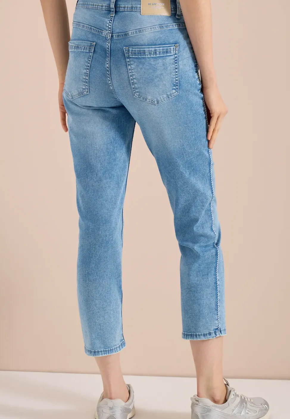 Jeans High Waist Straight Leg en Slim Fit