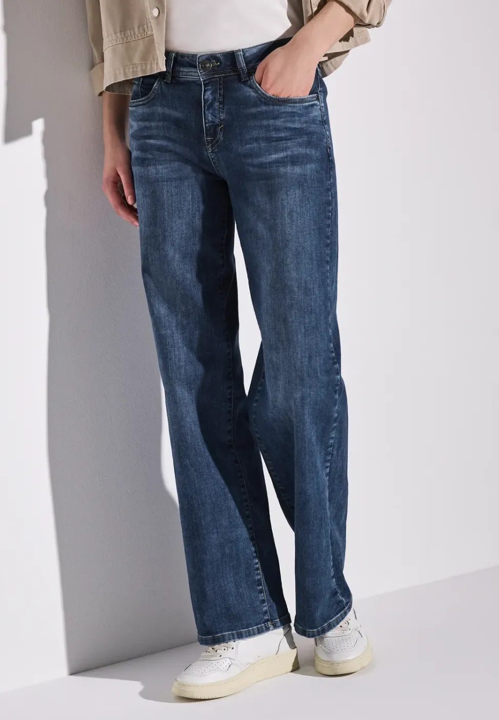 Jeans à jambes larges