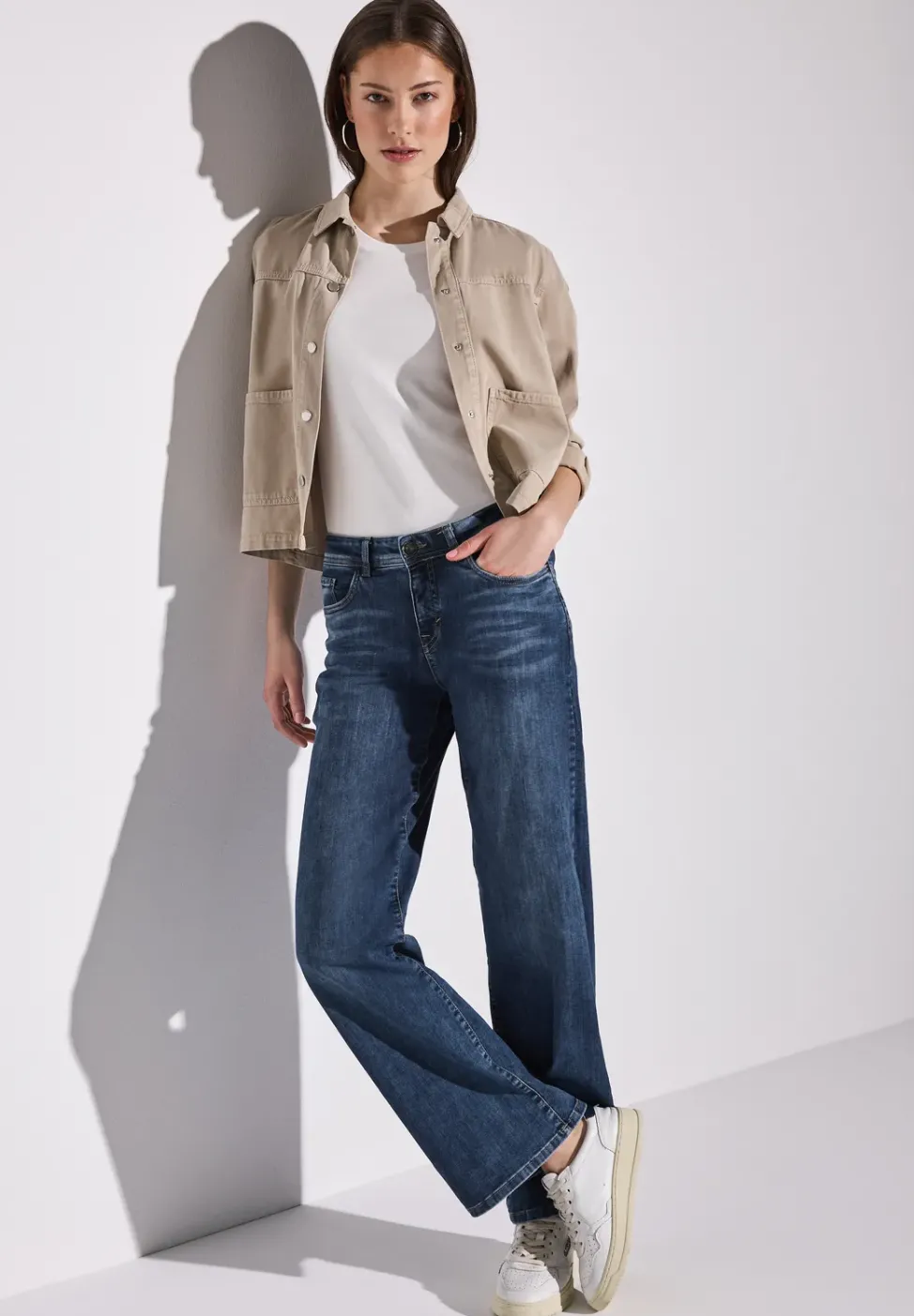 Jeans à jambes larges