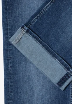 Jeans jambes larges à taille haute et coupe slim