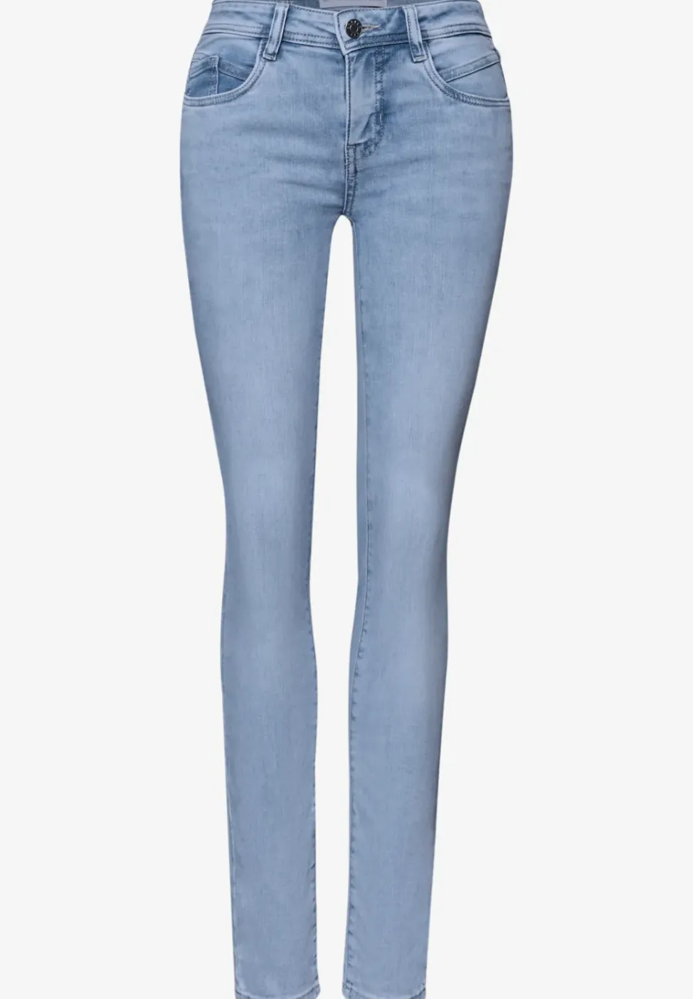 Jeans Mid Waist Slim Leg à la coupe Slim Fit