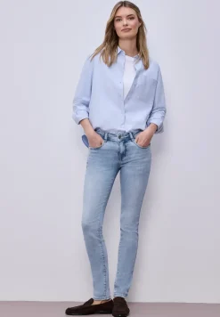 Jeans Mid Waist Slim Leg à la coupe Slim Fit