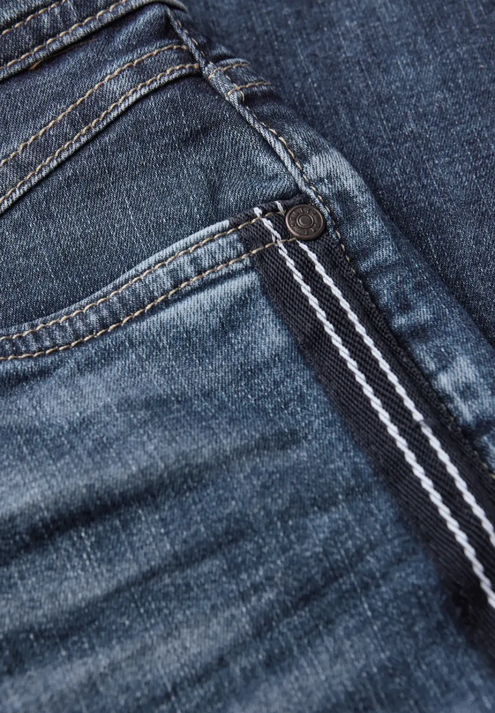 Jeans à rayures gallon