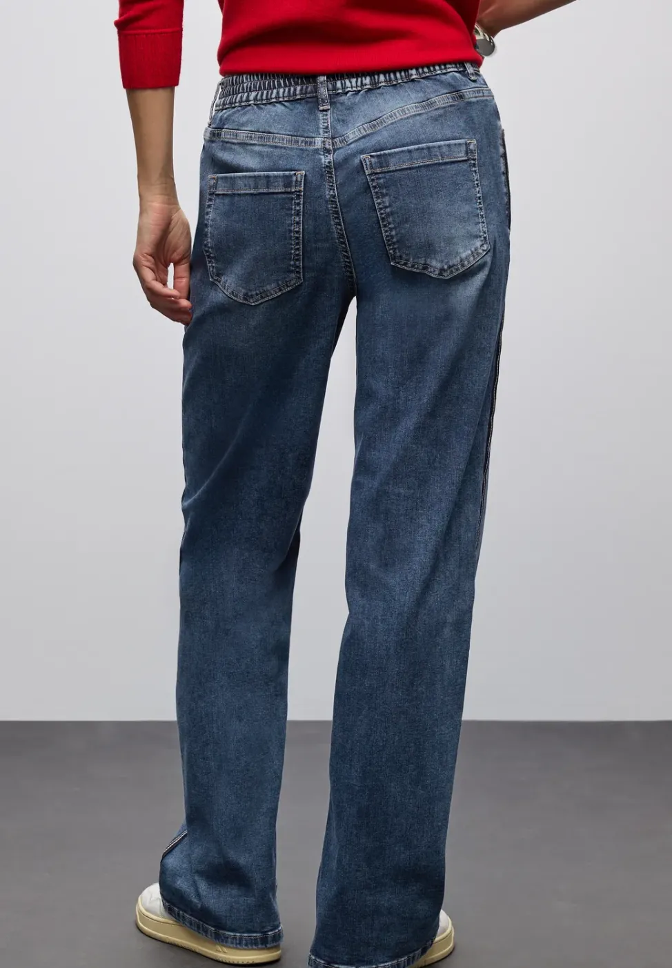 Jeans à rayures gallon