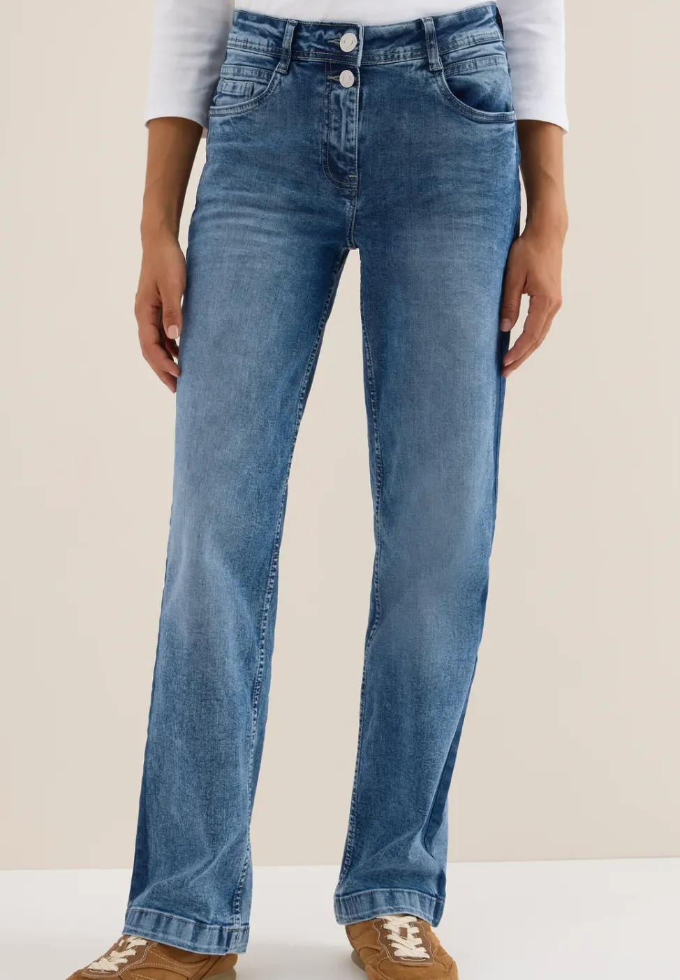 Jeans à rayures gallon