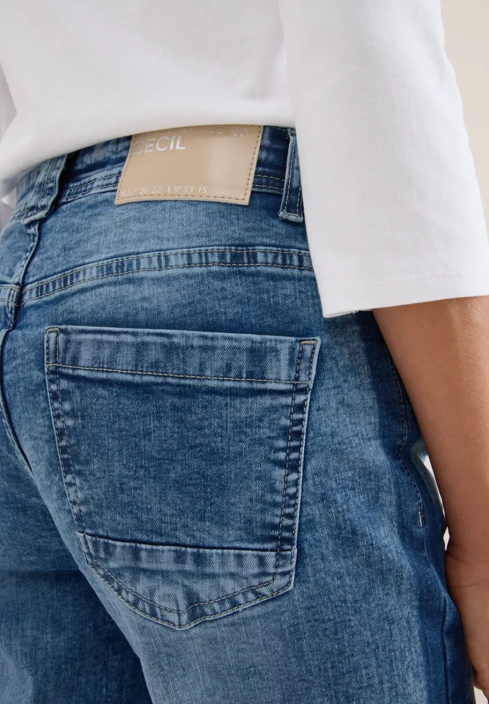 Jeans à rayures gallon