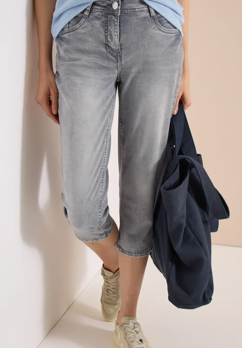 Jeans 3/4 Slim Leg en Casual Fit