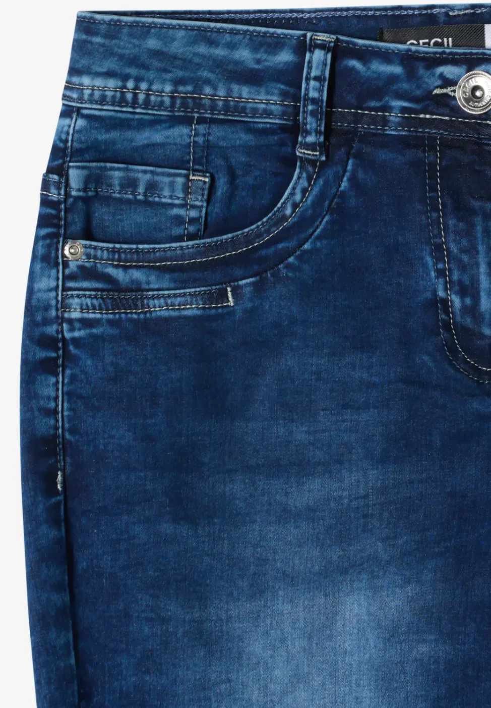 Jeans 3/4 Slim Leg en Casual Fit