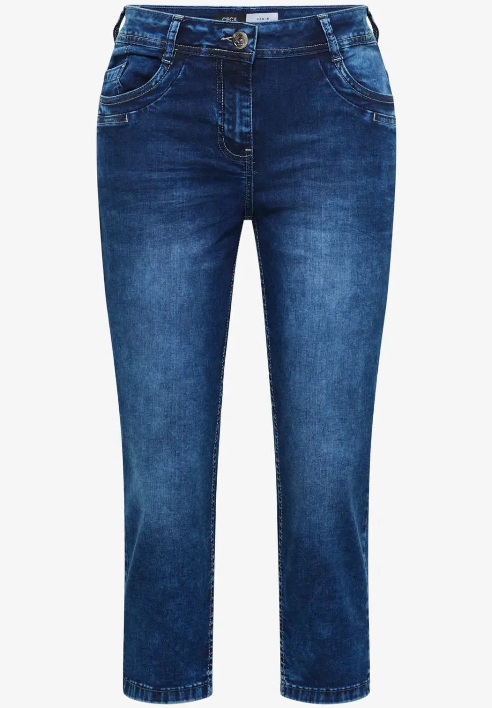 Jeans 3/4 Slim Leg en Casual Fit