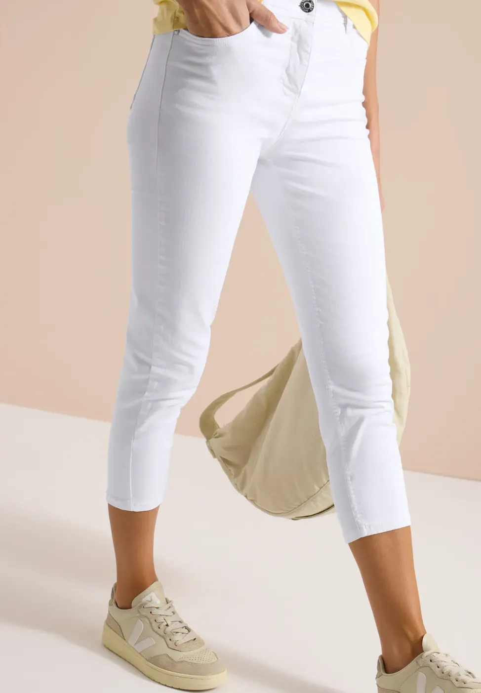 Jeans 3/4 Slim Leg en coupe ajustée