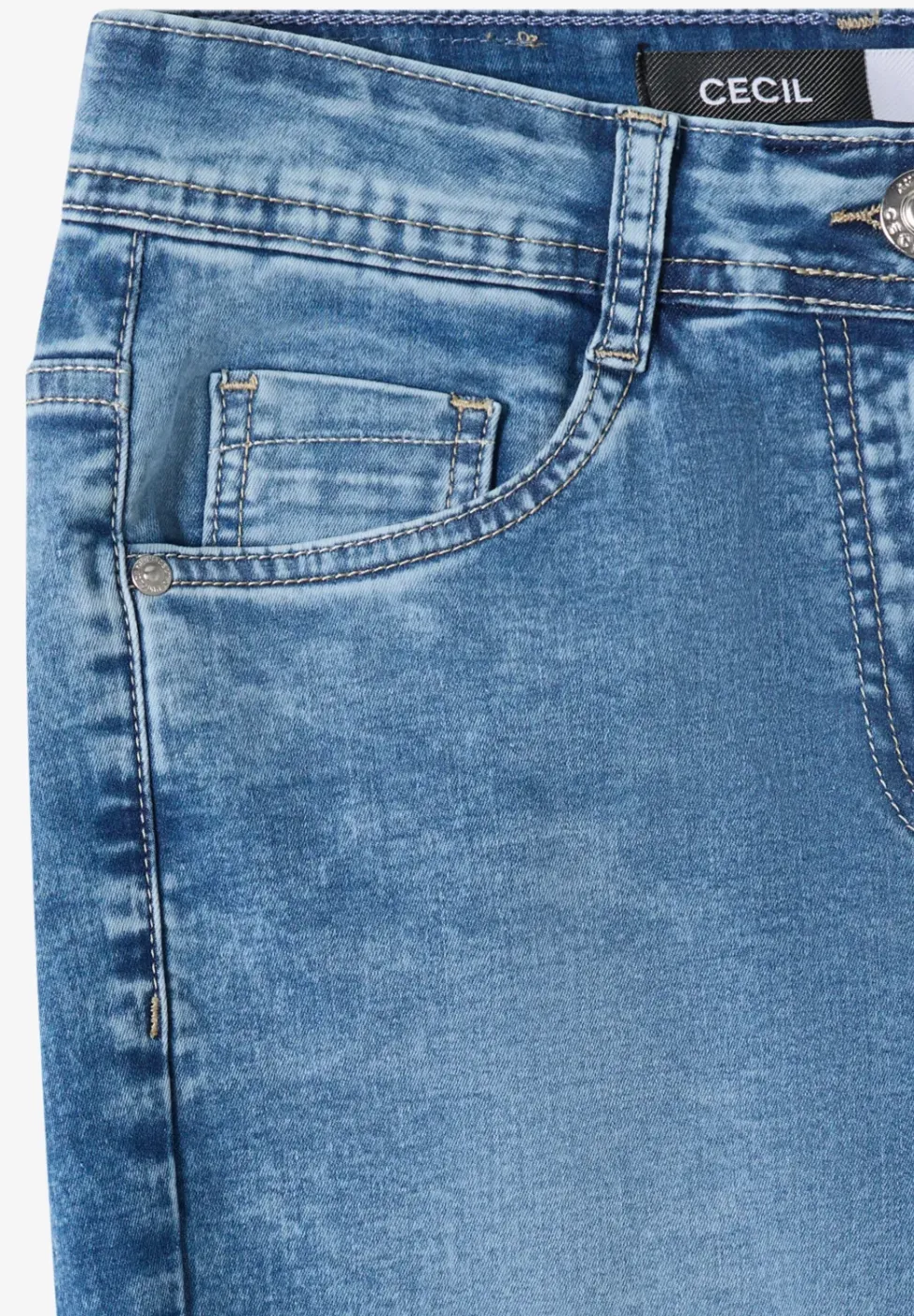 Jeans 3/4 Slim Leg en Slim Fit
