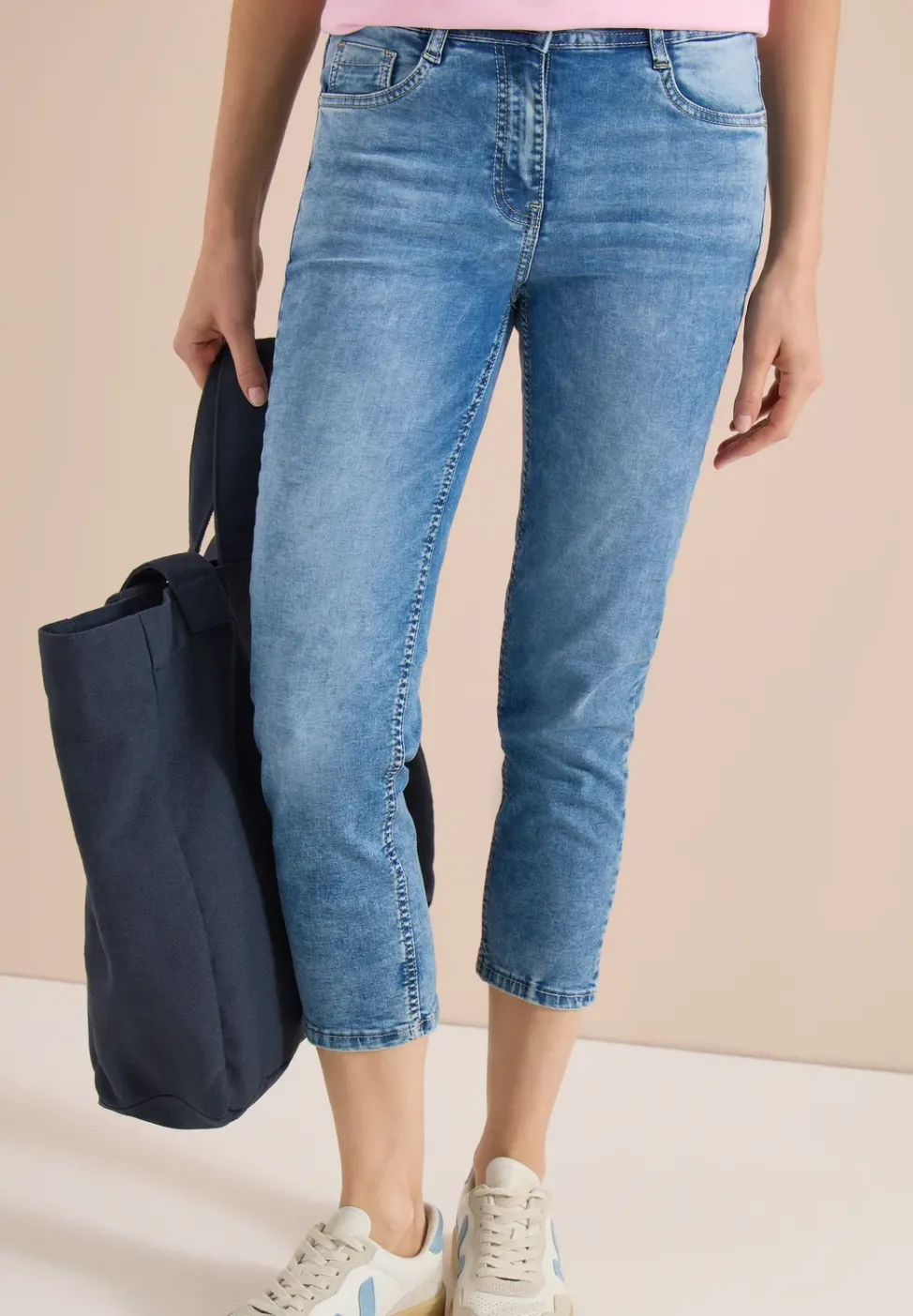 Jeans 3/4 Slim Leg en Slim Fit