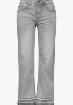 Jeans Straight Leg avec ourlet décoratif