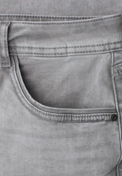 Jeans Straight Leg avec ourlet décoratif