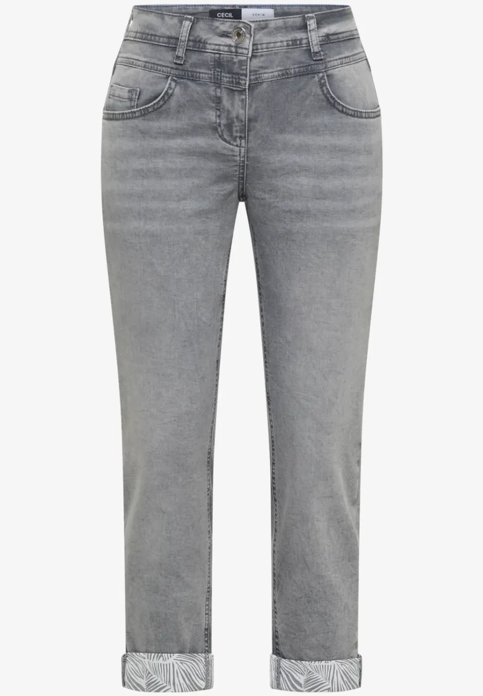 Jeans Straight Legs avec détail d'ourlet