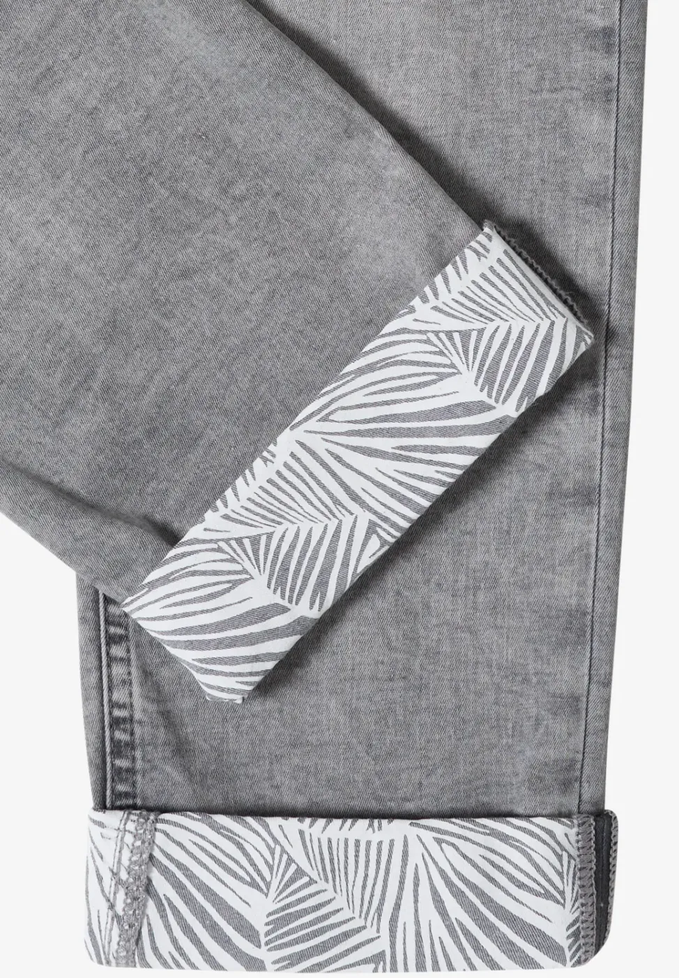 Jeans Straight Legs avec détail d'ourlet